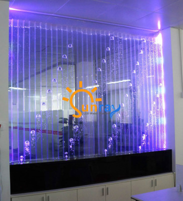 Wandpaneel mit Wasserblasen LED Wasserwand Designer Dekorative Wasser Wand