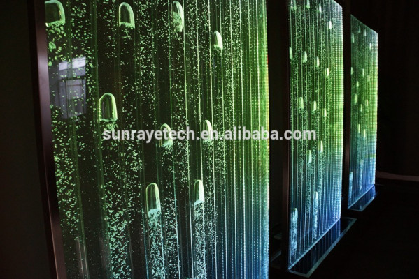 Wandpaneel mit Wasserblasen LED Dekorative Wasserwand Designer Wasser Wand