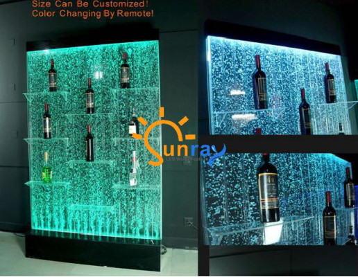 Theke Regale Designer Beleuchtet Led Wasser Wand Bar Regal Säule