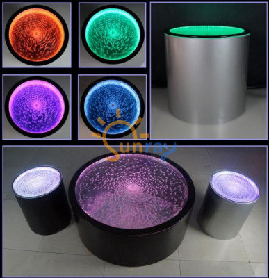 Led Rund Beistelltisch Wasser Wand Bar Theke Regal Möbel Beleuchtete