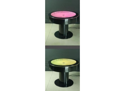 Runder Tisch Bar Rund Tische LED Wasser Spiel Beleuchtet LED Möbel
