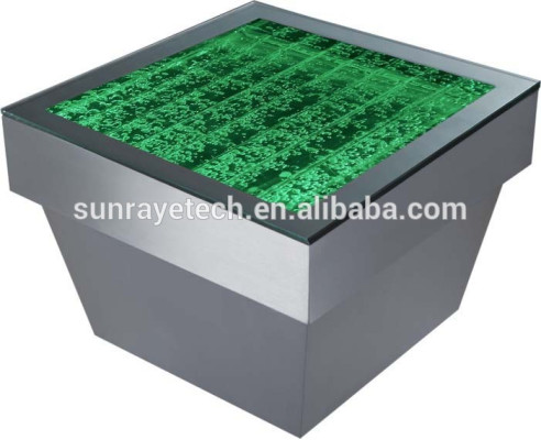 Design Tisch Couchtisch Wasser Säulen Säule Dekor Water Sofa Tische LED