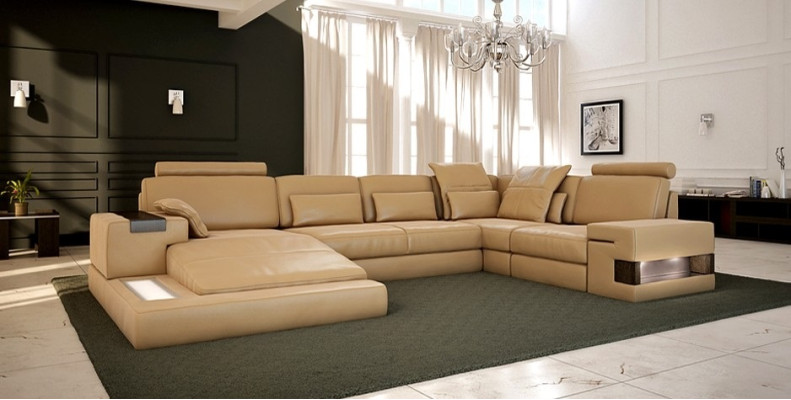 Eckcouch Wohnzimmer Couch Ecksofa Sofa Polster Eckgarnitur Wohnlandschaft + USB