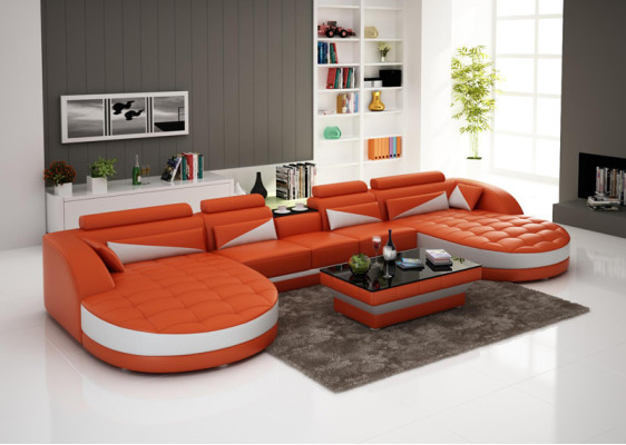Modernes Design U-Form Ecksofa für ein stilvolles Wohnzimmer