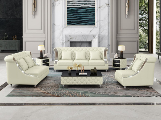 Chesterfield Sofagarnitur Polster Couch Ledersofa 321 Sitzer Wohnlandschaft Neu