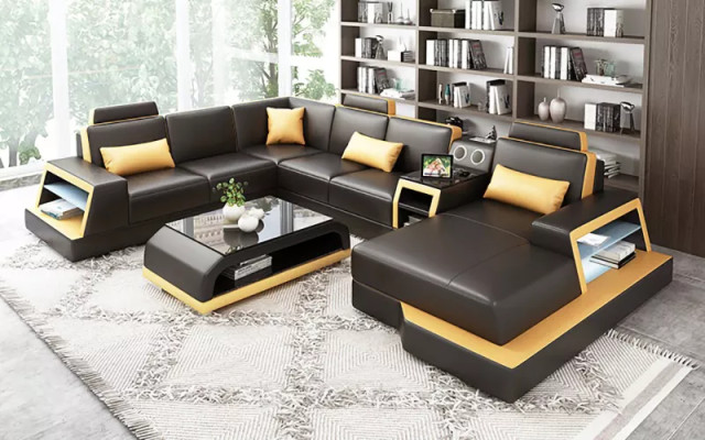 Design Wohnlandschaft Ecksofa Sofa Couch Sofas Eckgarnitur Couchen Neu Polster