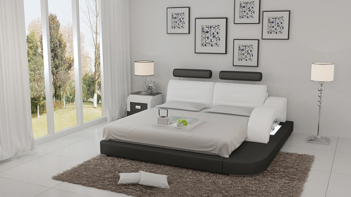Wasserbett Hotel Doppel Bett Betten Komplett Lederbett Polsterbett Wasser LB8802