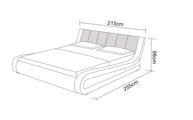 Wasserbett Hotel Doppelbett Betten Komplett Lederbett Polsterbett Wasser + USB