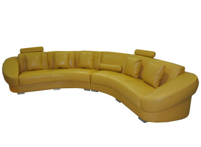 Runde Eck Sofa mit USB Polster XXL Big Rund Couchen Wohnlandschaft U Form Neu