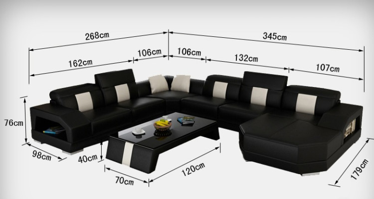 Leder Sofa Couch Wohnlandschaft Eck Garnitur Design Modern Couch