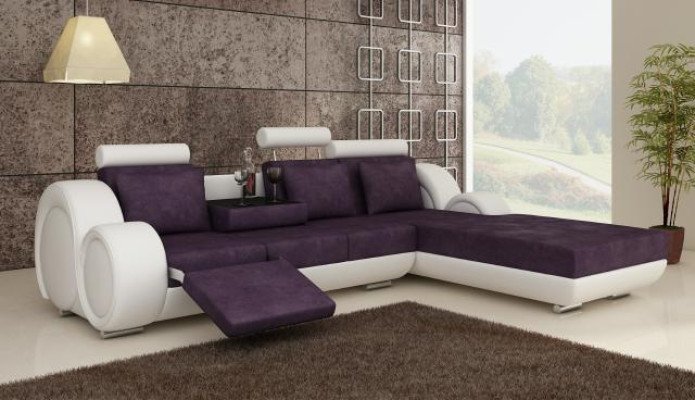 Textilsofa mit USB,Eckcouch Ecksofa Stoffsofa Wohnlandschaft Couchgarnitur NEU