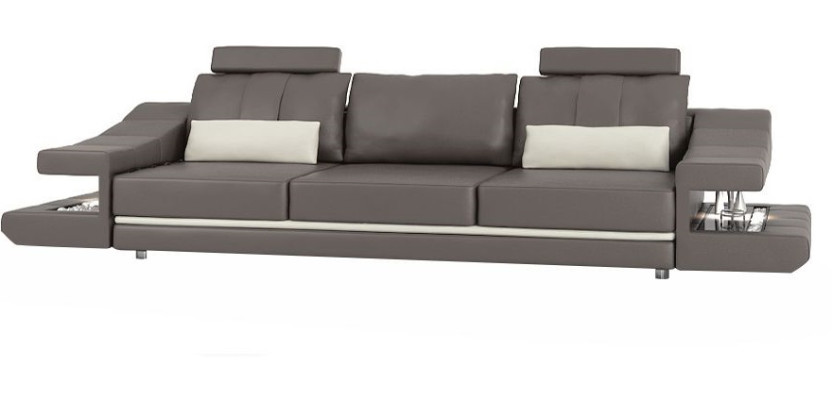 Moderne Luxus Designer Sofa 3 Sitzer Möbel Polster Textil Braune Couchen Ecke