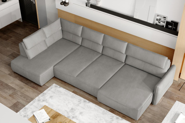 Luxus Design Eck Sofa Couch Polster Sitz Leder Garnitur Wohn Landschaft Möbel
