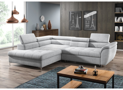 Ecksofa Schlafsofa Polster Eck Couch Garnitur Bettfunktion Sofa Leder Neu