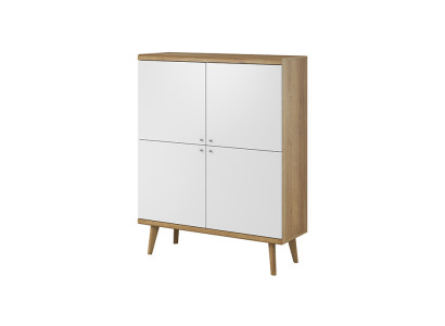 Moderne Holz Kommode 107cm XXL Low Boards Wohnzimmerschrank
