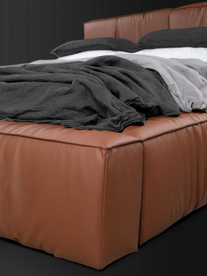 Betten Hotel Kunstleder 180x200cm Luxus Möbel Design Polsterbett Bett