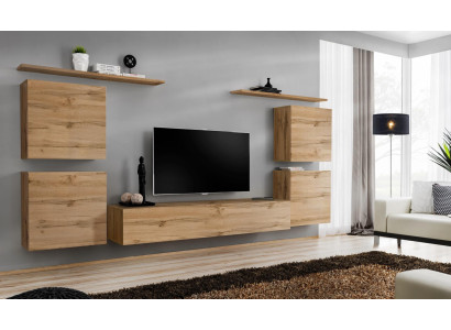 Design Wandschrank Regal Wohnzimmer Holz TV Ständer Wand Regale Neu Holzmöbel
