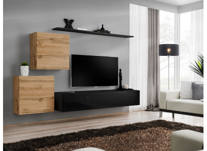 Designer Wohnwand Wohnzimmermöbel Wandregale Luxus TV Ständer Sideboard Modern