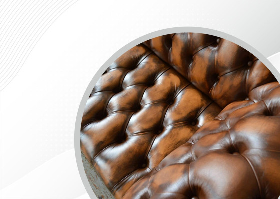 Braune Chesterfield Sofa Couch Polster Leder Couchen Garnitur 4 Sitzer