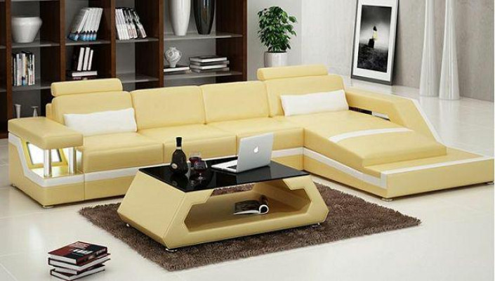 LEDERSOFA XXL LEDER GARNITUR ECKSOFA POLSTER WOHNLANDSCHAFT GARNITUR L FORM HH4