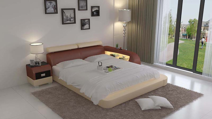 Designer Bett Polsterbett Luxusbett Doppelbett Ehebett Betten 140/160/180 cm
