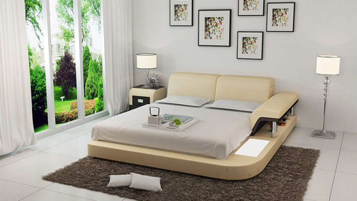 Designer Bett Polsterbett Luxusbett Doppelbett Ehebett Betten 140/160/180 cm