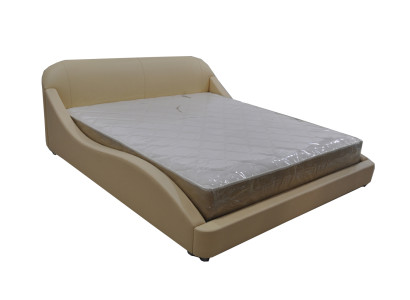 Luxus Bett mit USB Polster Ehe Hotel Moderne Betten Leder 140/160/180/200 cm Bett