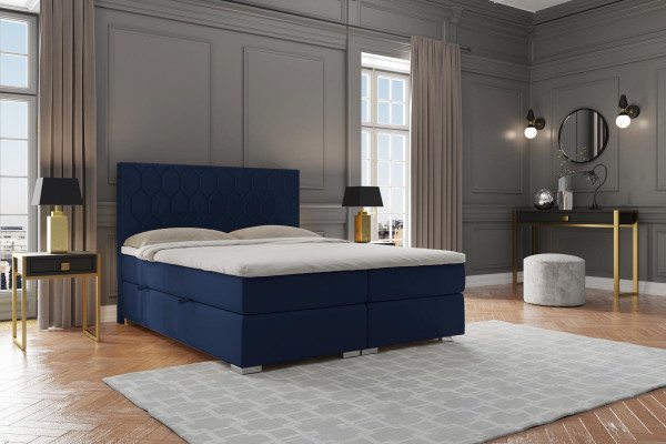 Boxspring Bett Hotel Design Samt Luxus Betten Polster Bettkasten Funktion Doppel