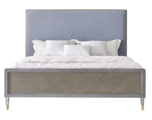 Bett 2x Nachttisch 3 tlg. Schlafzimmer Set Design Deko Modern Luxus Betten