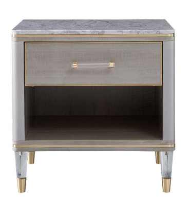 Bett 2x Nachttisch 3 tlg. Schlafzimmer Set Design Deko Modern Luxus Betten