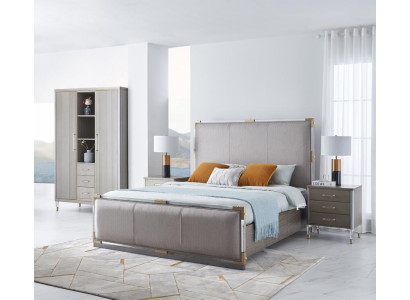 Luxus Schlafzimmer Bett Doppel Betten Holz 180x200cm Dubai Hotel