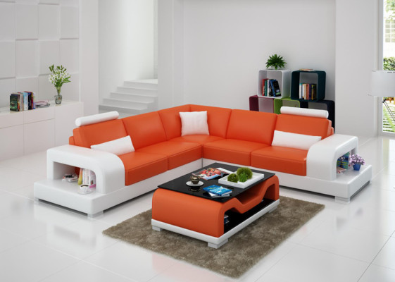 Modern Sofa L-Form Qualitätssofa mit hochwertiger Polsterung für Eckplatzierungen