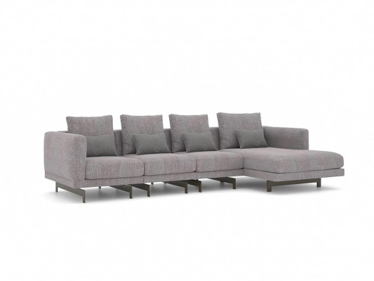 Ecksofa L-Form Relax Wohnzimmer Grau Eck Garnitur Polstersofa Möbel
