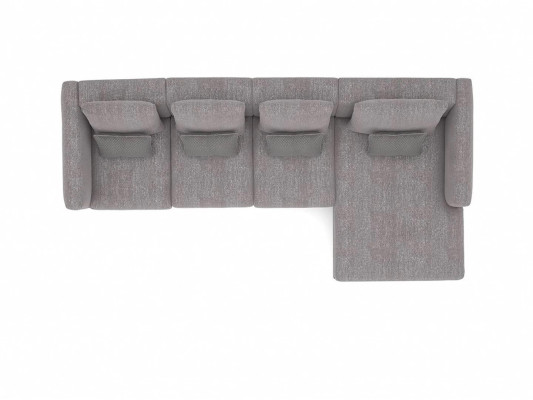Ecksofa L-Form Relax Wohnzimmer Grau Eck Garnitur Polstersofa Möbel