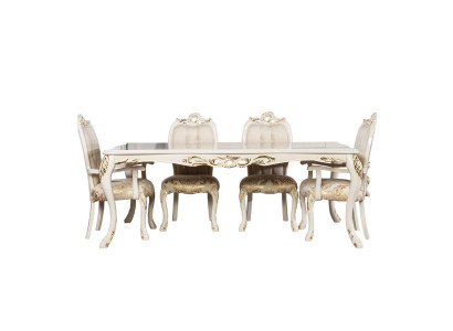 Klassischer Esstisch Beige Design Tisch Holz Tische Möbel Wohnzimmer