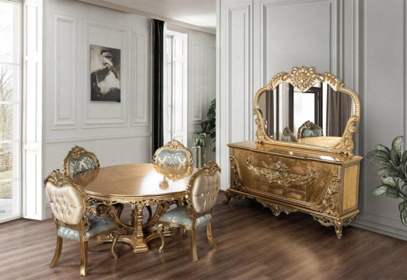 Esszimmer Lehnstuhl Polsterstuhl ohne Armlehne Luxus Sessel Stühle Wohnzimmer