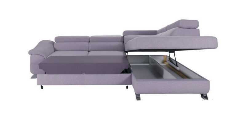 Ecksofa mit Bettfunktion Wohnlandschaft Sofa Ecksofa Couch Ecke Polster Garnitur