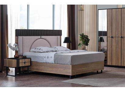 Schlafzimmer Set Luxus Komplettes Bett +2x Nachttische 3tlg. Modern Set Neu