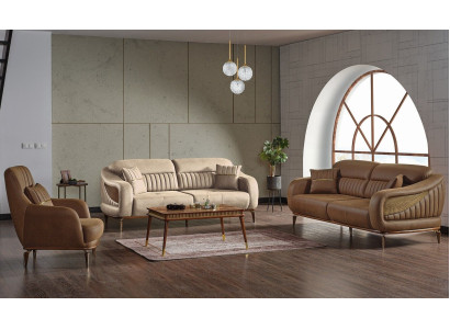 Sofagarnitur 3+3+1 Sitzer Modern Relax Sessel Modern Stil 3tlg Luxus Wohnzimmer