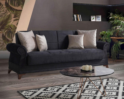 Sofagarnitur 3+1 Sitzer Textil Modern Komplett Sessel Sofa 3 Sitzer Luxus Relax