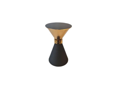 Designer Runder Edelstahl Beistelltisch Mit Moderner Luxus Glasplatte