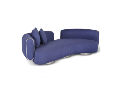 Blauer Dreisitzer Luxus 3 Sitzer Couch Moderne Sitzmöbel Wohnzimmer