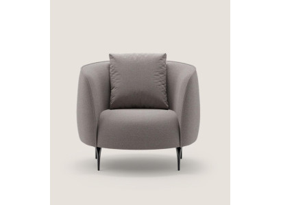 Taupe Moderner Sessel Wohnzimmer Einsitzer Luxus Design Polster Möbel Lounge