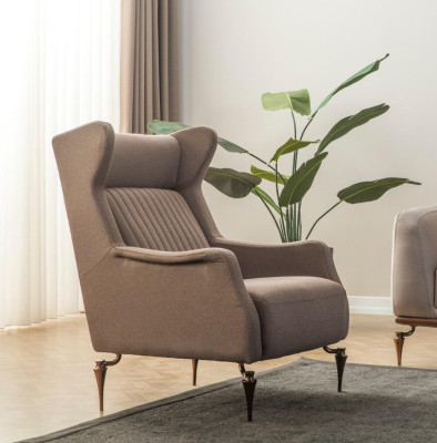 Beige Chesterfield Wohnzimmer Sofagarnitur 3+1 Sitzer Luxus Couch Neu