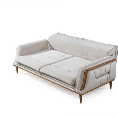 Modernes weißes Luxussofa für Wohnzimmer und 1 Sitzer Sessel