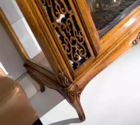 Vitrine Italienische Luxus Möbel Vitrinen Anrichte Glas Schrank Design