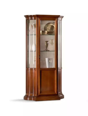 Vitrine Glas Schrank Vitrine Wohnzimmer Holz Anrichte Italienische Möbel