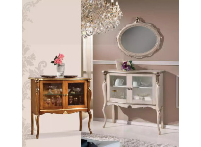 Klassische Glasvitrine Luxus Aufbewahrungs Tisch Wohnzimmer Möbel Holz