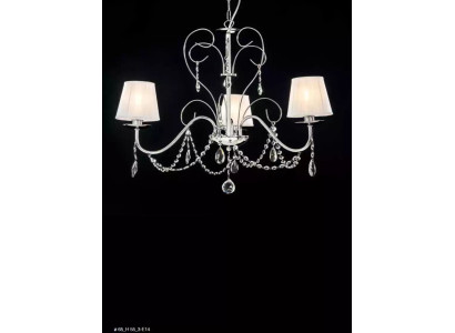 Luxuriöser Kristall Hängeleuchter Stilvoller 3x Lampen Deckenlüster