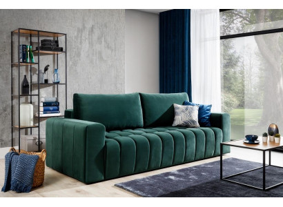 Klassische Dreisitzer Couchen Polster Sofa 3Sitzer Textil Couchen Stoffsofa Neu